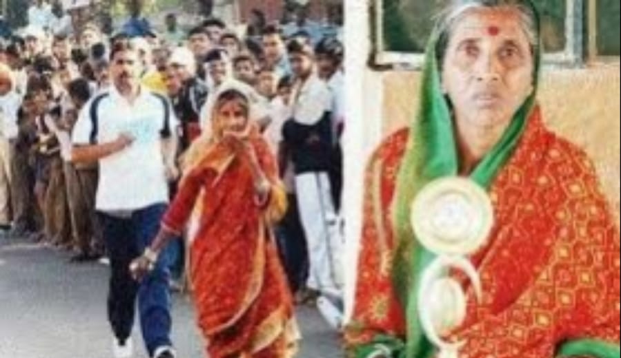 Sixty-six-year-old granny runs ‘marathon’ in a saree