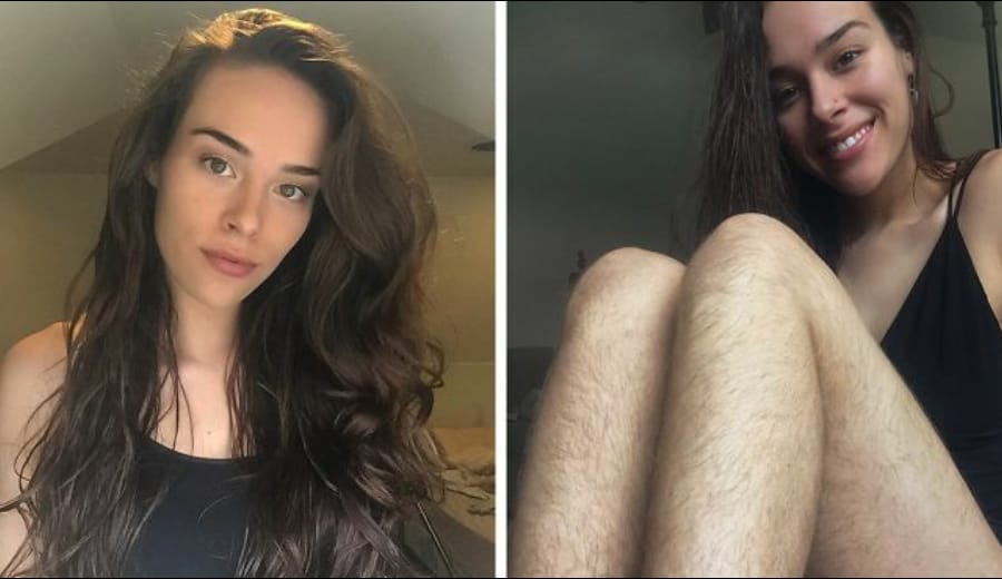 Fitness Blogger proudly shows off natural hair after a year of not shaving!