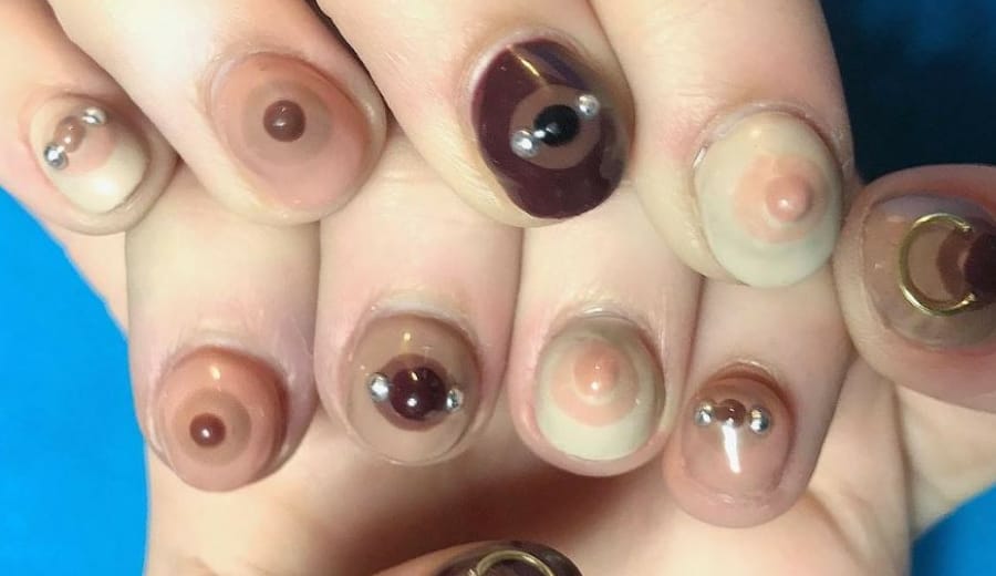 Free the nipple with this Boob-themed Nail Art!
